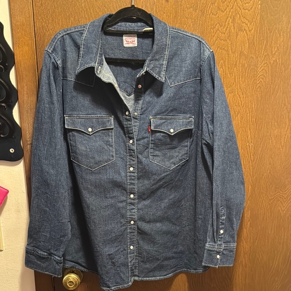 Levi's Tops - Levi's Men's Blue Denim Shirt
